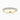 18K Yellow Gold 2.75mm Round Brilliant Moissanite Cutdown Set Half Eternity Ring