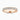 18K Rose Gold 3.00mm Round Brilliant Lab Diamond Pavé Set Half Eternity Ring