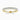 18K Yellow Gold 2.75mm Round Brilliant Moissanite Cutdown Set Three Quarter Eternity Ring