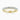 18K Yellow Gold 3.25mm Round Brilliant Moissanite Cutdown Set Three Quarter Eternity Ring