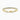 18K Yellow Gold 2.00mm Round Brilliant Moissanite Pavé Set Three Quarter Eternity Ring