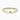 18K Yellow Gold 2.00mm Round Brilliant Moissanite Channel Set Three Quarter Eternity Ring