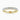 18K Yellow Gold 3.00mm Round Brilliant Moissanite Cutdown Set Three Quarter Eternity Ring