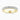 18K Yellow Gold 3.50mm Round Brilliant Moissanite Cutdown Set Half Eternity Ring