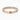 18K Rose Gold 2.75mm Round Brilliant Moissanite Channel Set Three Quarter Eternity Ring