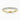 18K Yellow Gold 2.50mm Round Brilliant Moissanite Cutdown Set Three Quarter Eternity Ring