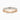 18K Rose Gold 2.75mm Princess Cut Moissanite Channel Set Three Quarter Eternity Ring