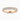 18K Rose Gold 3.00mm Round Brilliant Moissanite Pavé Set Half Eternity Ring