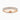 18K Rose Gold 3.25mm Round Brilliant Moissanite Pavé Set Half Eternity Ring