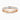 18K Rose Gold 3.25mm Princess Cut Lab Diamond Channel Set Three Quarter Eternity Ring