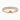 18K Rose Gold 3.50mm Round Brilliant Moissanite Pavé Set Half Eternity Ring