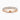 18K Rose Gold 3.25mm Round Brilliant Moissanite Pavé Set Three Quarter Eternity Ring